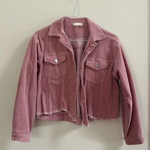 Altar’d State Pink Corduroy Jacket